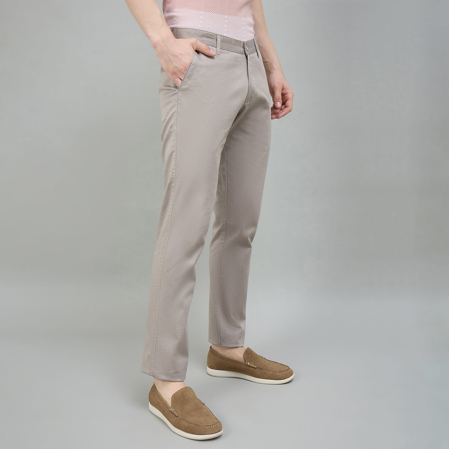 Duke Urban Men Flatfront Narrowfit Non-denim Casual Trouser (SDT4647)