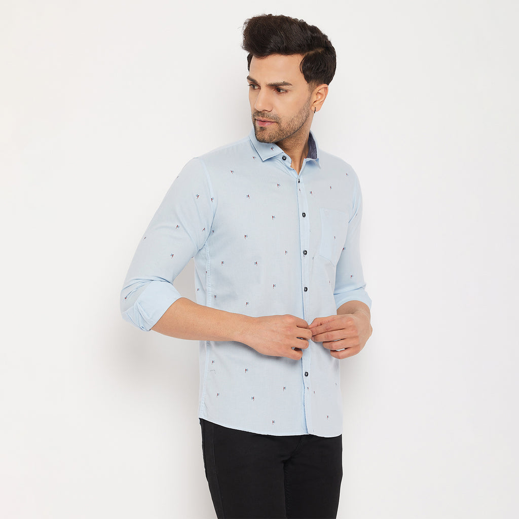 Duke Men Stardust Cotton Full Sleeve Shirt (SDO8PROB)
