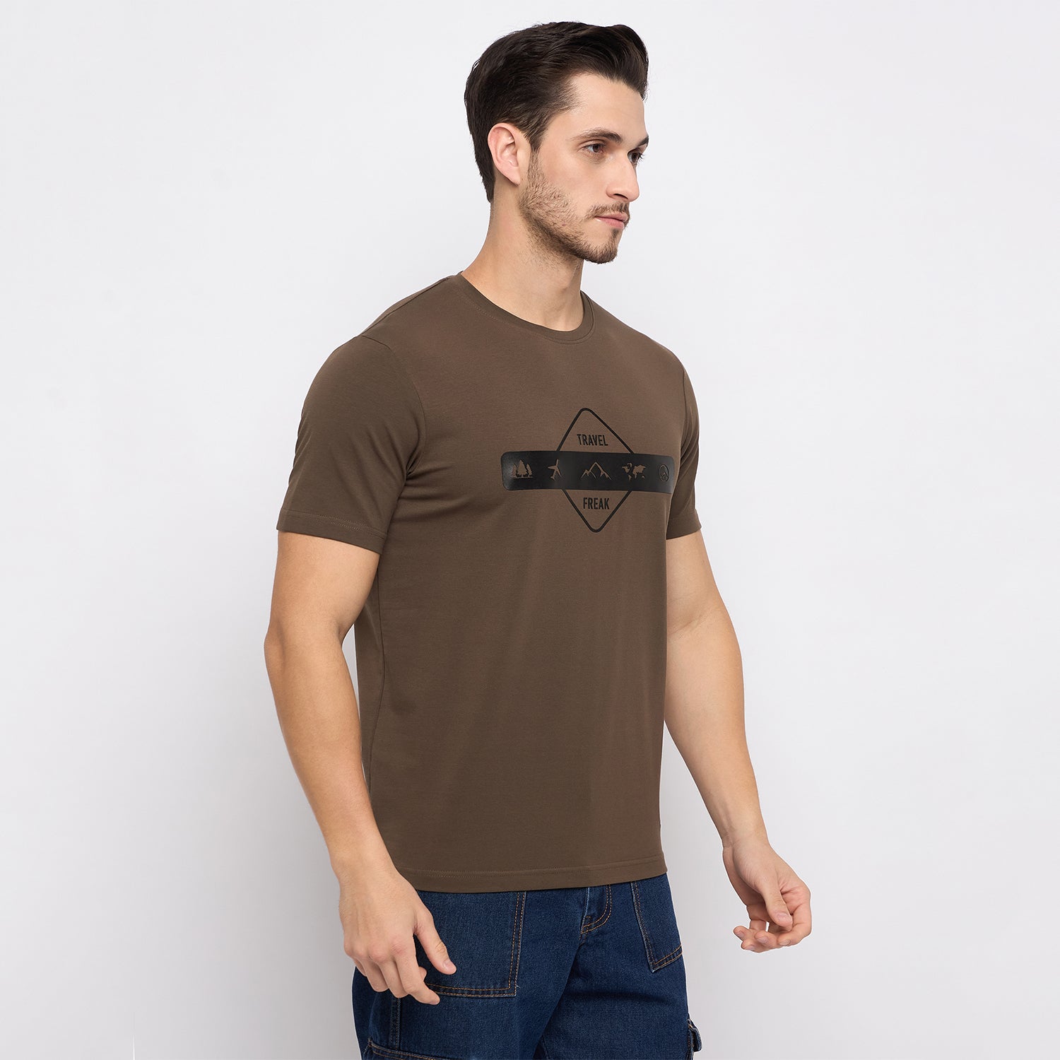 Duke Urban Men Half Sleeve Cotton T-shirt (LF7296)