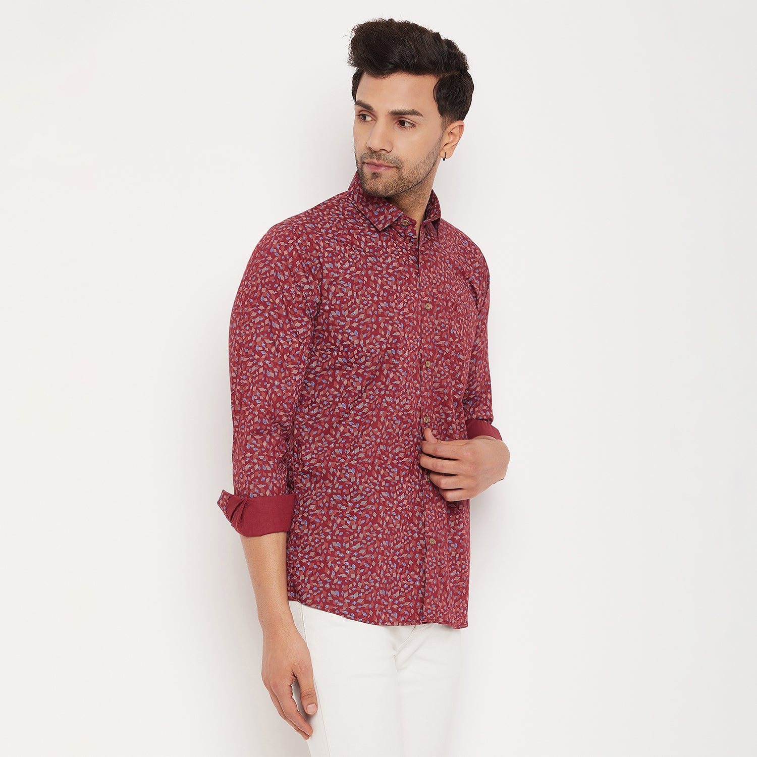 Duke Men Stardust Cotton Full Sleeve Shirt (SDO8PRS)