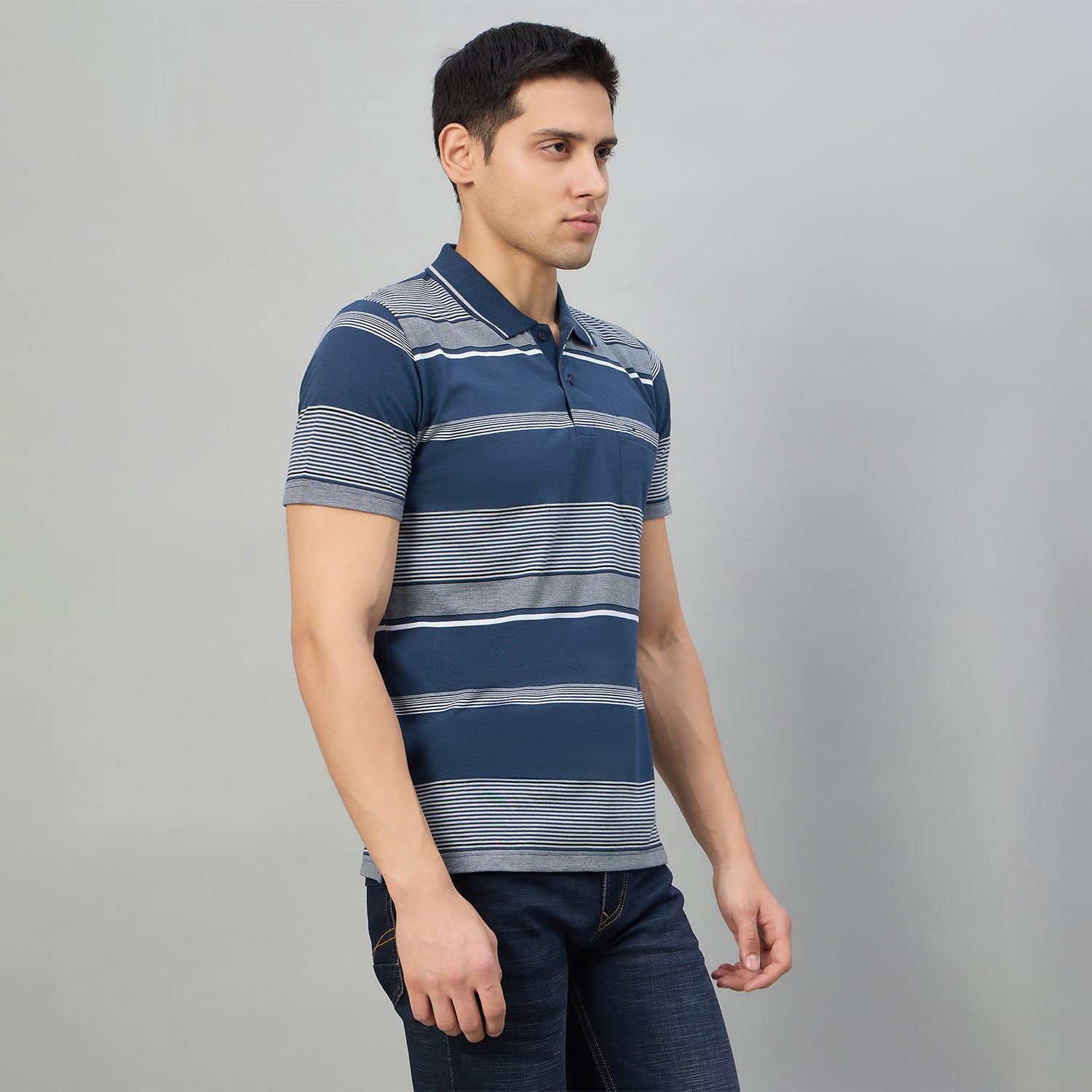 Duke Men Half Sleeve Cotton Regualr Fit Casual T-shirt (MLF1174)
