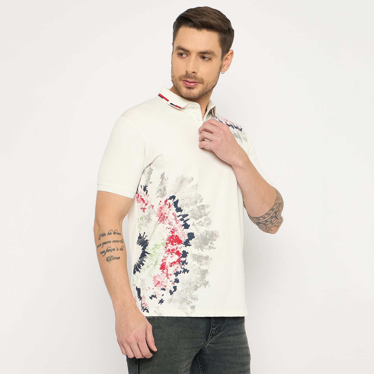 Duke Urban Men Half Sleeve Cotton Tshirt (LF7453)