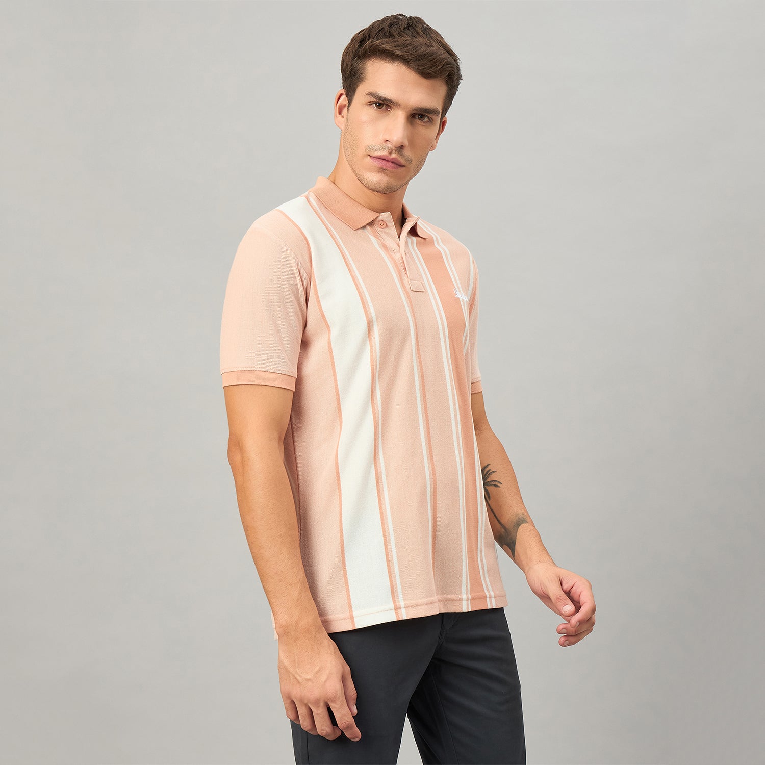 Duke Men Half Sleeve Cotton Tshirt (LF7656)