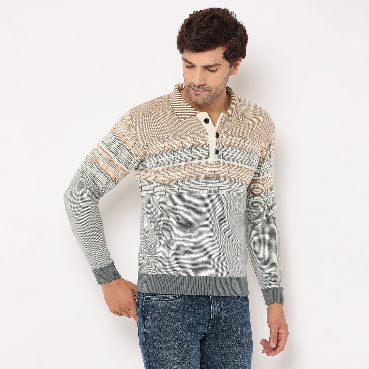 Duke Urban Men Collared Neck Sweater (SDS2231)
