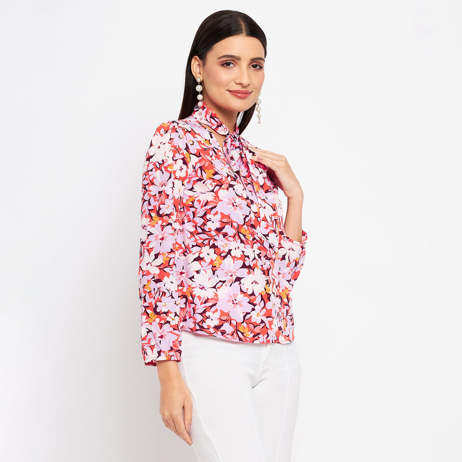Duke Urban Women Regular Sleeve Printed Top (SDX3266)