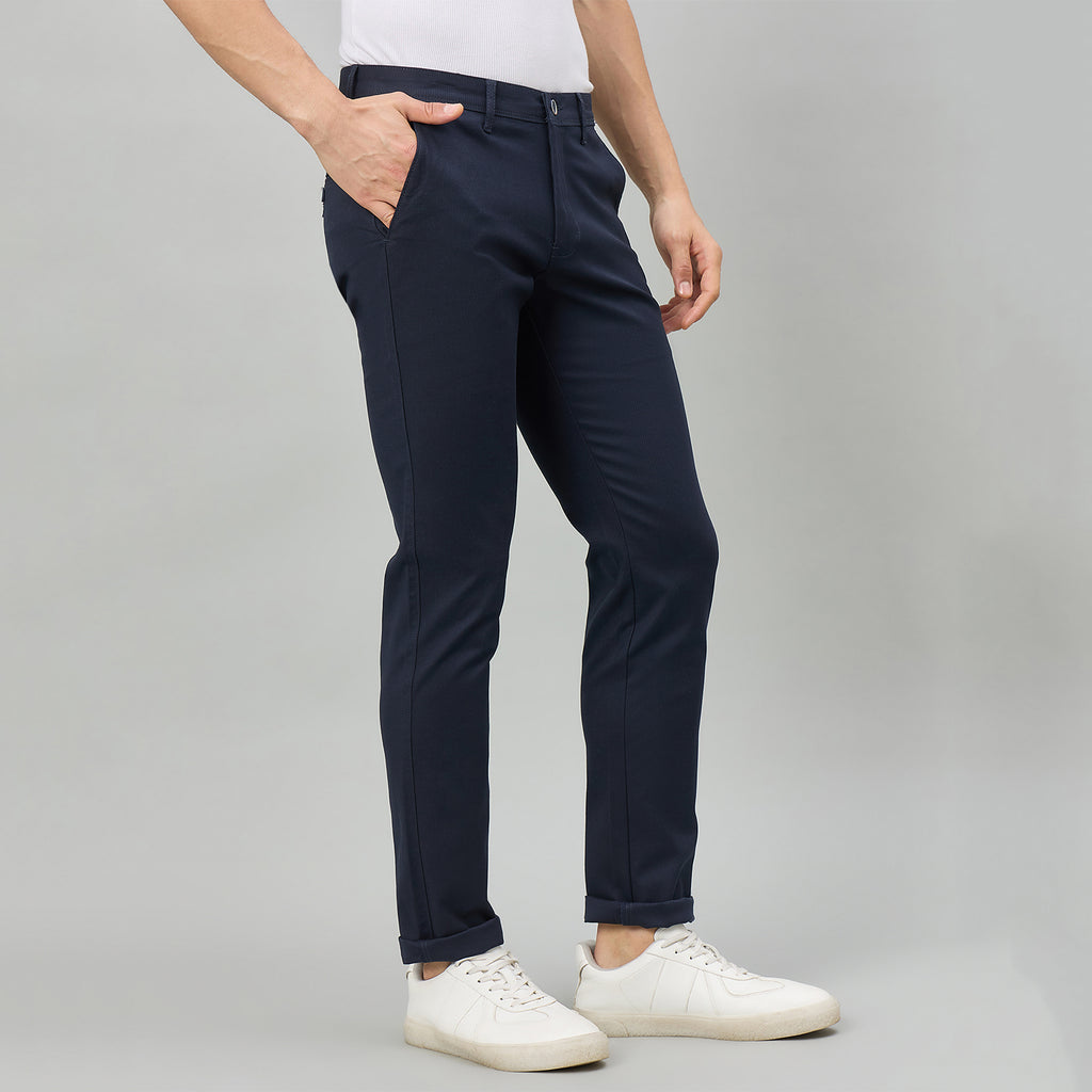 Duke Men Flatfront Narrow fit Casual Chinos Trouser (SDT4703)