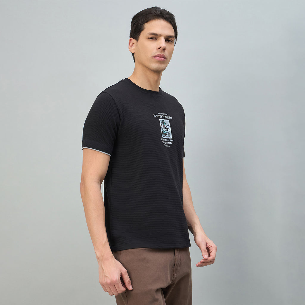 Duke Urban Men Graphic Print Half Sleeve Round Neck Casual Tshirt (LF7611)