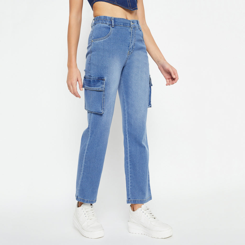 Duke Urban Women Cargo Stretchable Jeans (SDD6746)