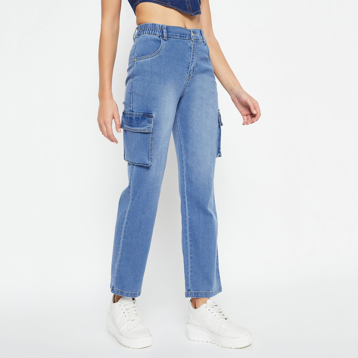 Duke Urban Women Cargo Stretchable Jeans (SDD6746)