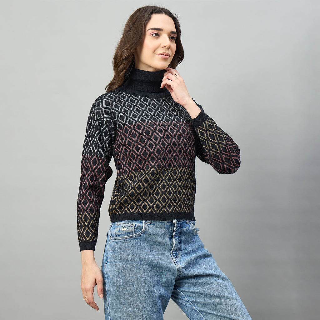 Duke Urban Wome Full Sleeve High Neck Sweater (SDS1392)