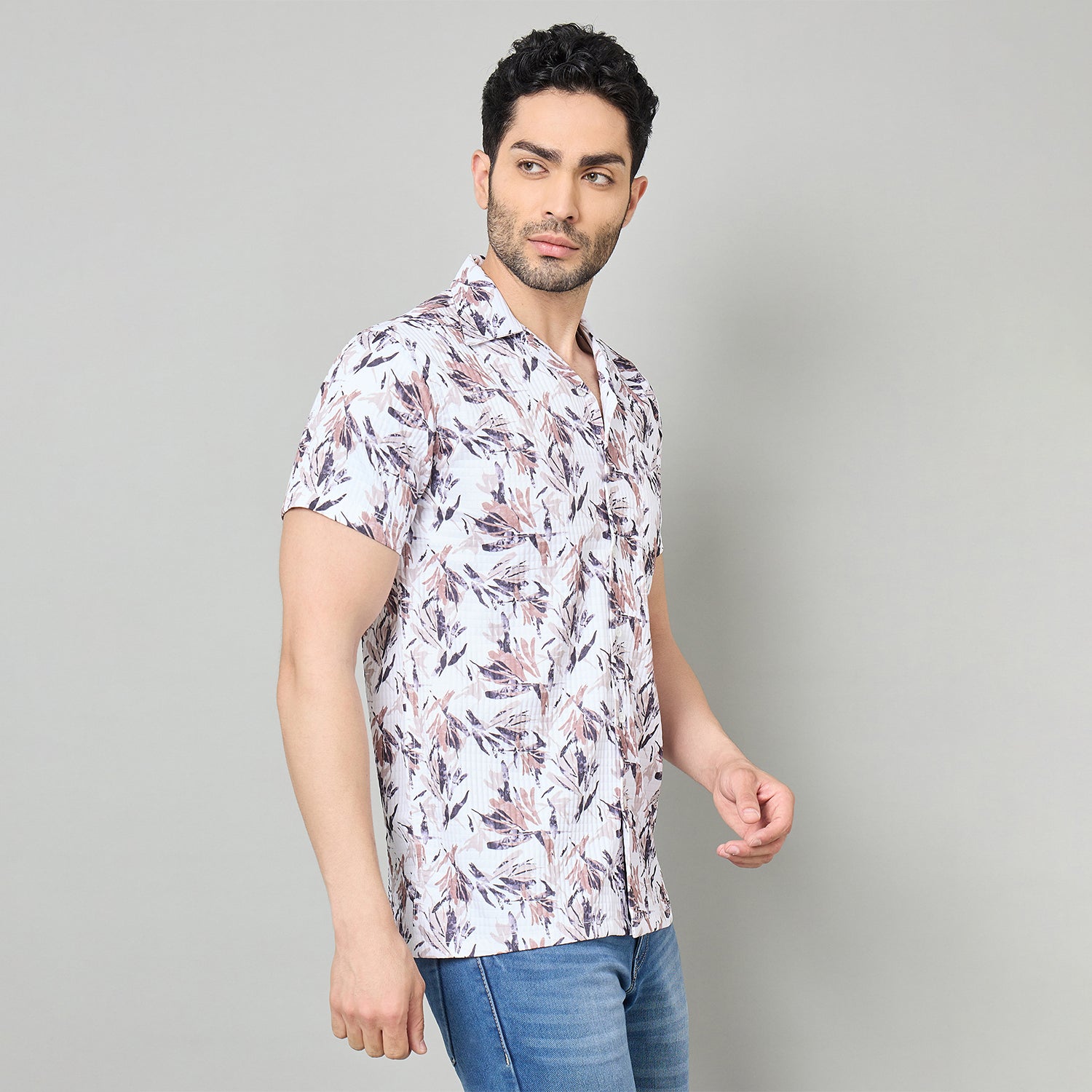 Duke Urban Men Half Sleeve Cotton Shirt (LF6086T)