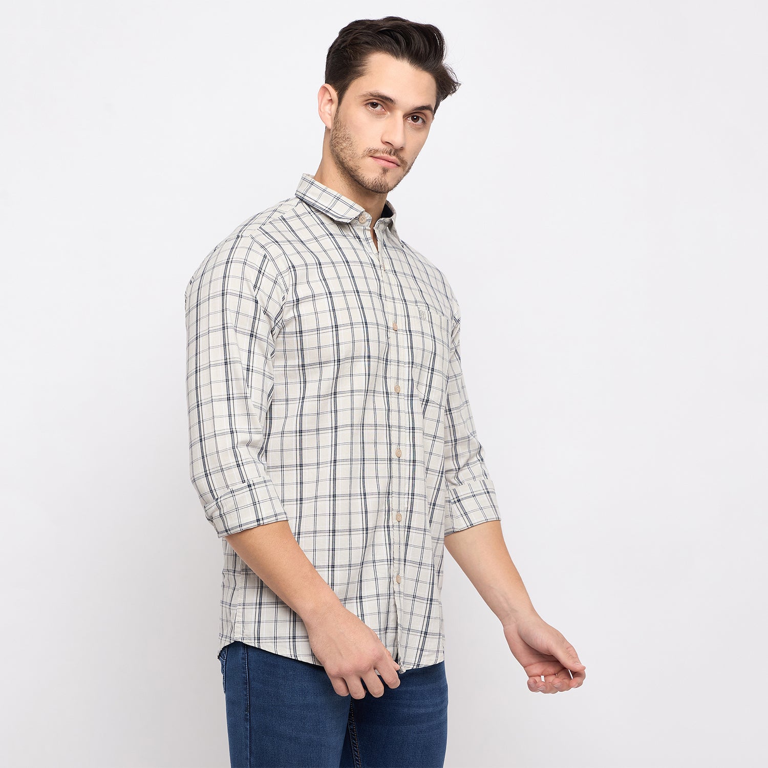Duke Stardust Men Full Sleeve Cotton Shirt (SDO7CKDD)