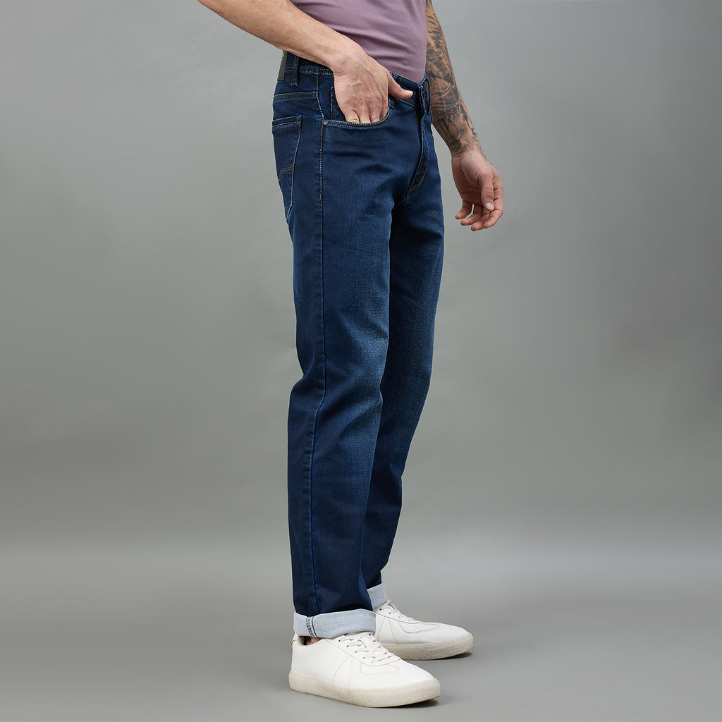 Duke Urban Men Comfort Fit Mid-Rise Light Fade Stretchable Jeans (SDD9136C)