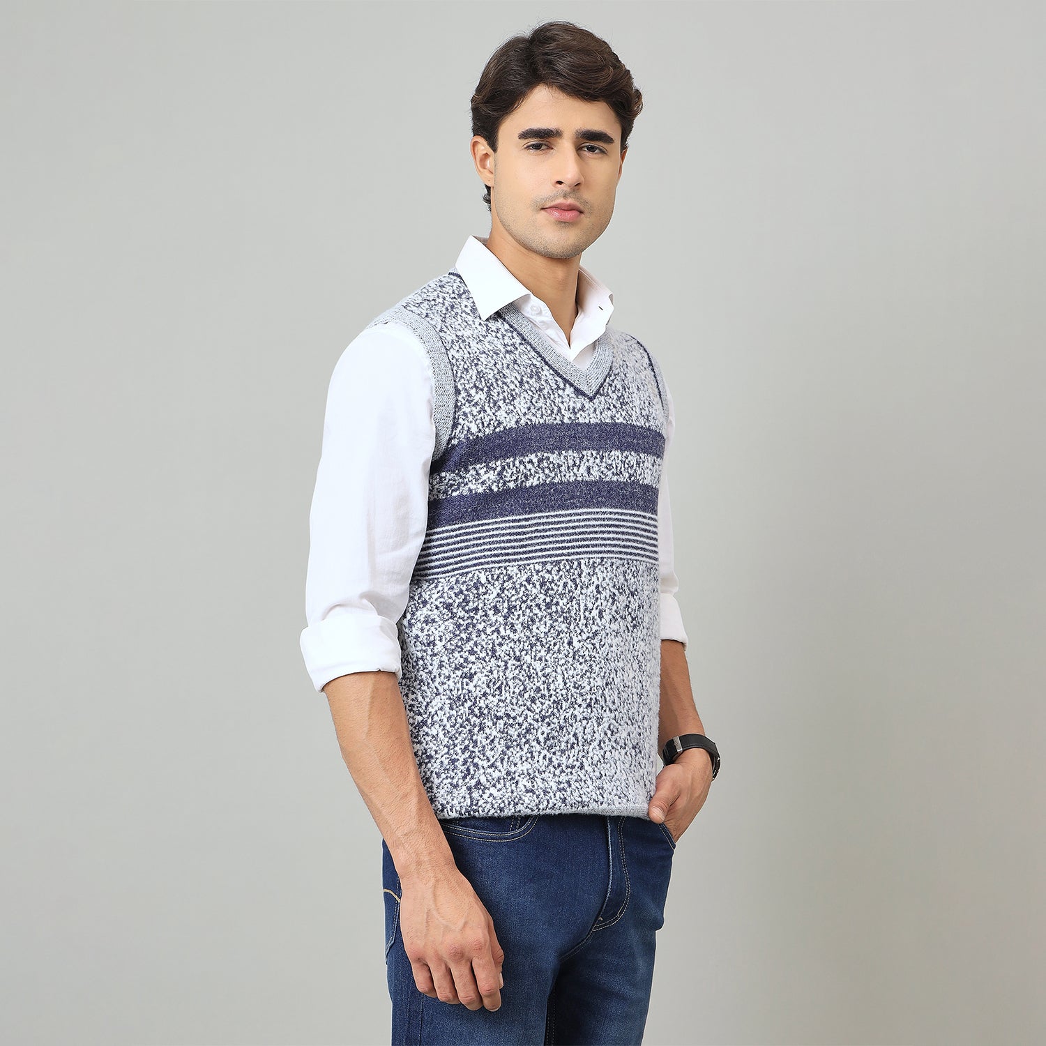 Duke Urban Men V-neck sleeveless sweater (SDS2213)