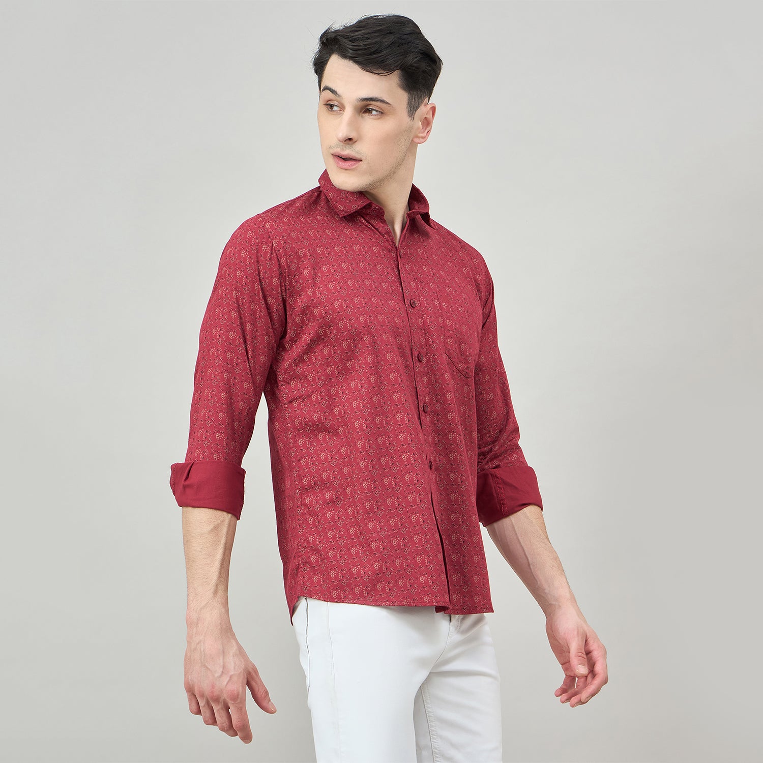 Duke Urban Men Full Sleeve Cotton Shirt (SDO8PRAY)
