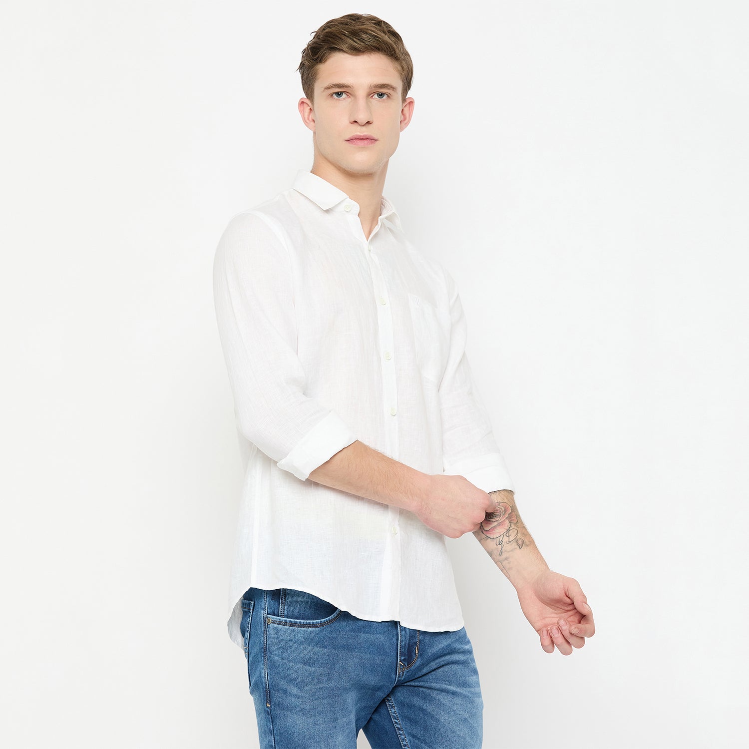 Duke Urban Men Full Sleeve Cotton Shirt (SDO9LIN)