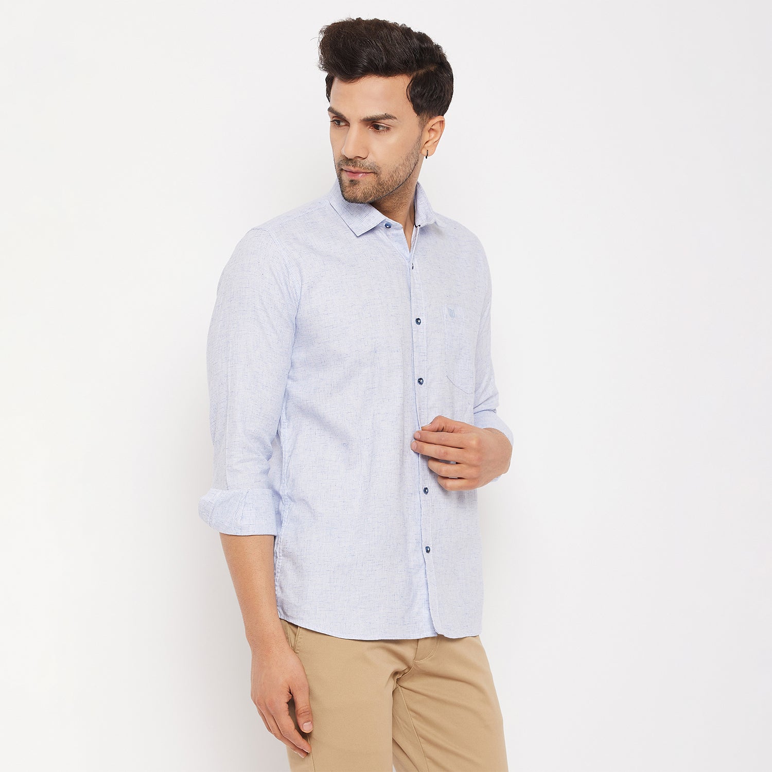 Duke Men Stardust Cotton Full Sleeve Shirt (SDO8PCDL)