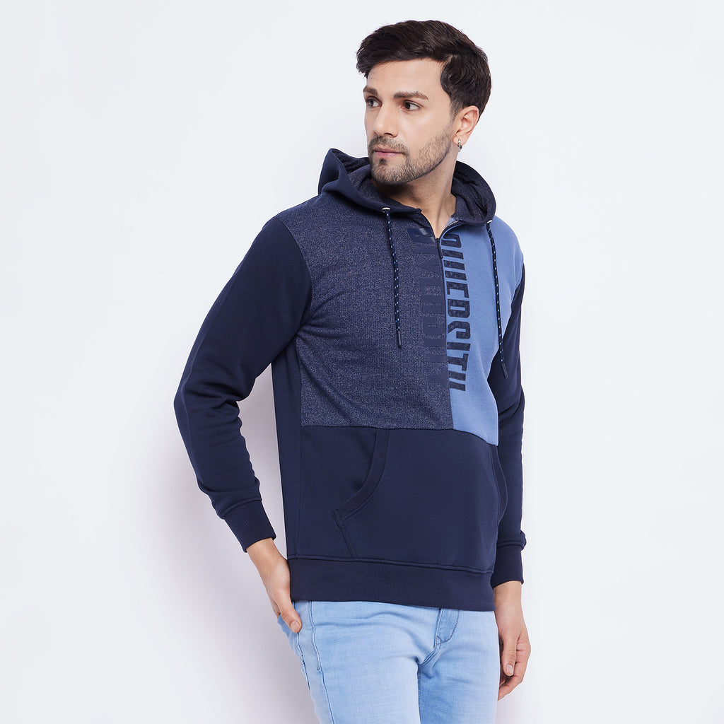 Duke Urban Men Half Zip Hooded Sweatshirt (LF6251)