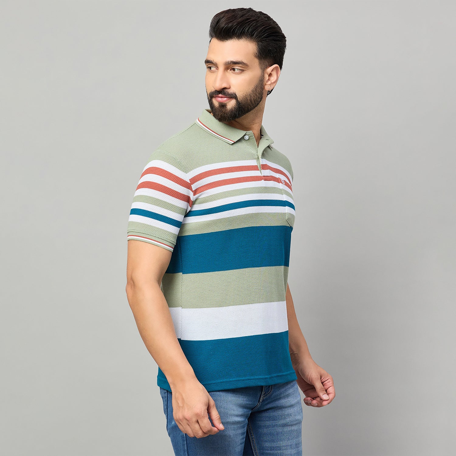Duke Urban Men Half Sleeve Polo Cotton Tshirt (LF7649)