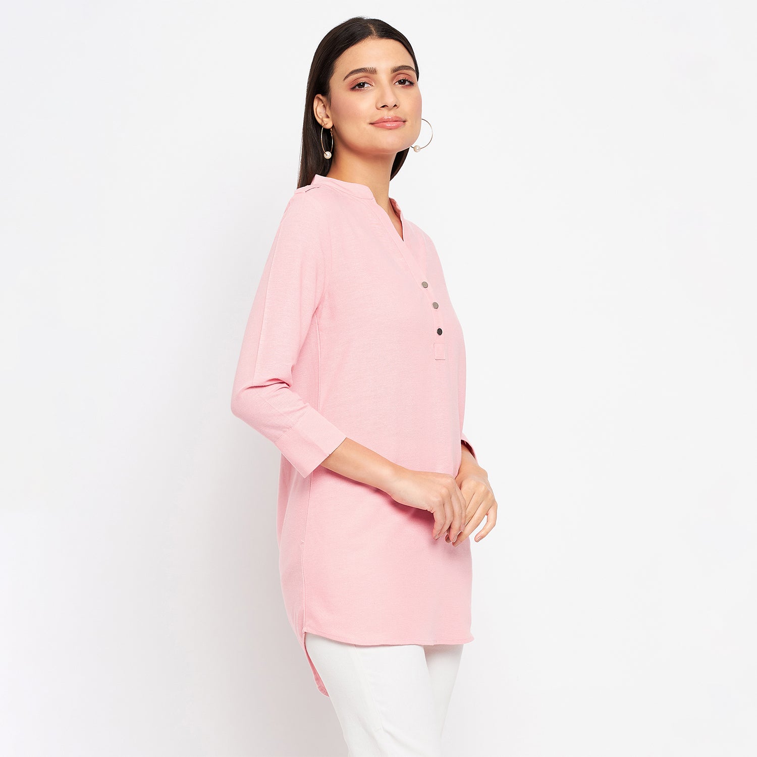 Duke Urban Women 3/4 Sleeve Solid Tunic (SDX4110)