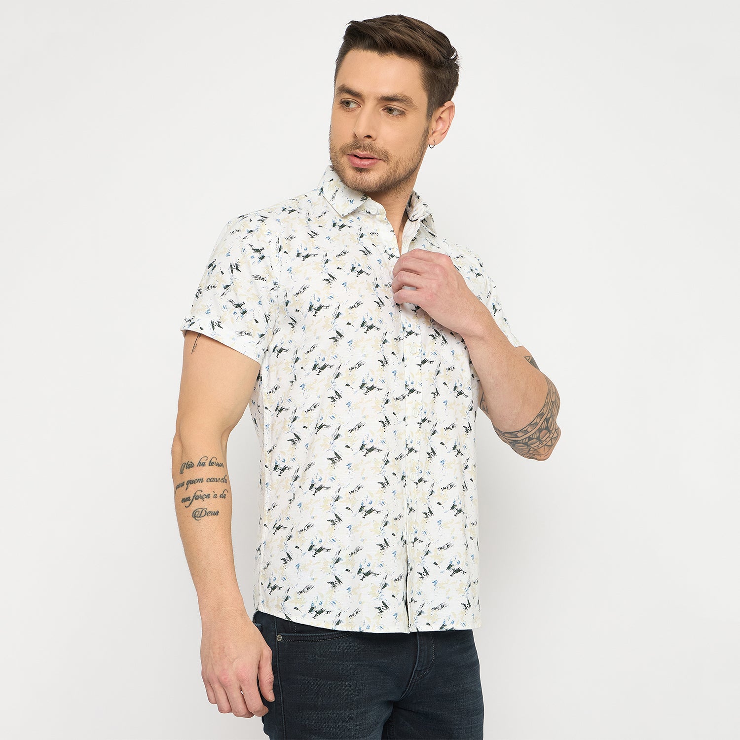 Duke Urban Men Half Sleeve Cotton Shirt (SDO4PRM)