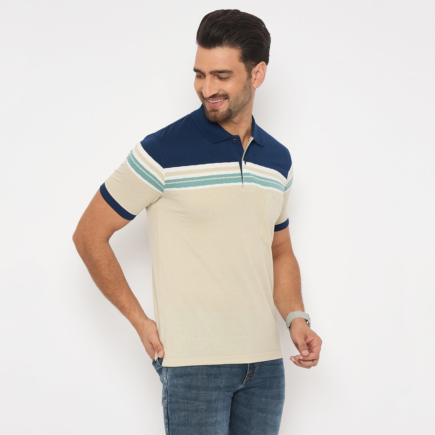 Duke Urban Men Half Sleeve Cotton Tshirt (LF7349)