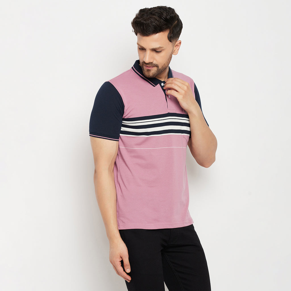 Duke Stardust Men Half Sleeve Polo Neck Cotton T-shirt (LF5721)