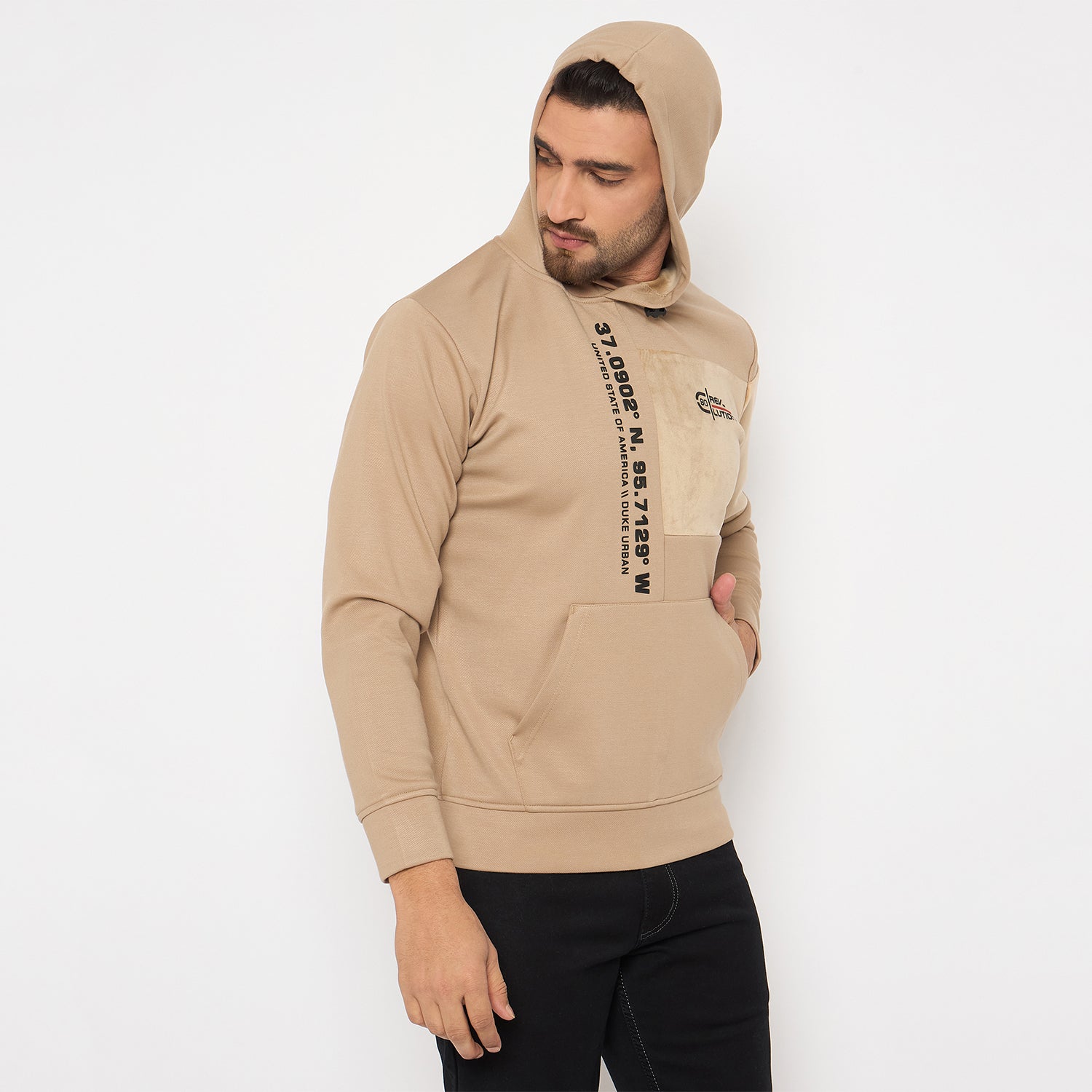 Duke Urban Men Full Sleeve Hooded Sweatshirt (LF6418)