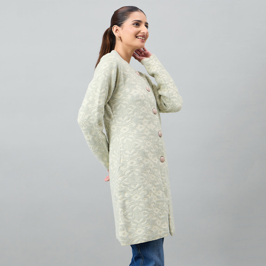 Duke Urban Women Full Sleeve Front Open Regular Cardigan (SDS1281)