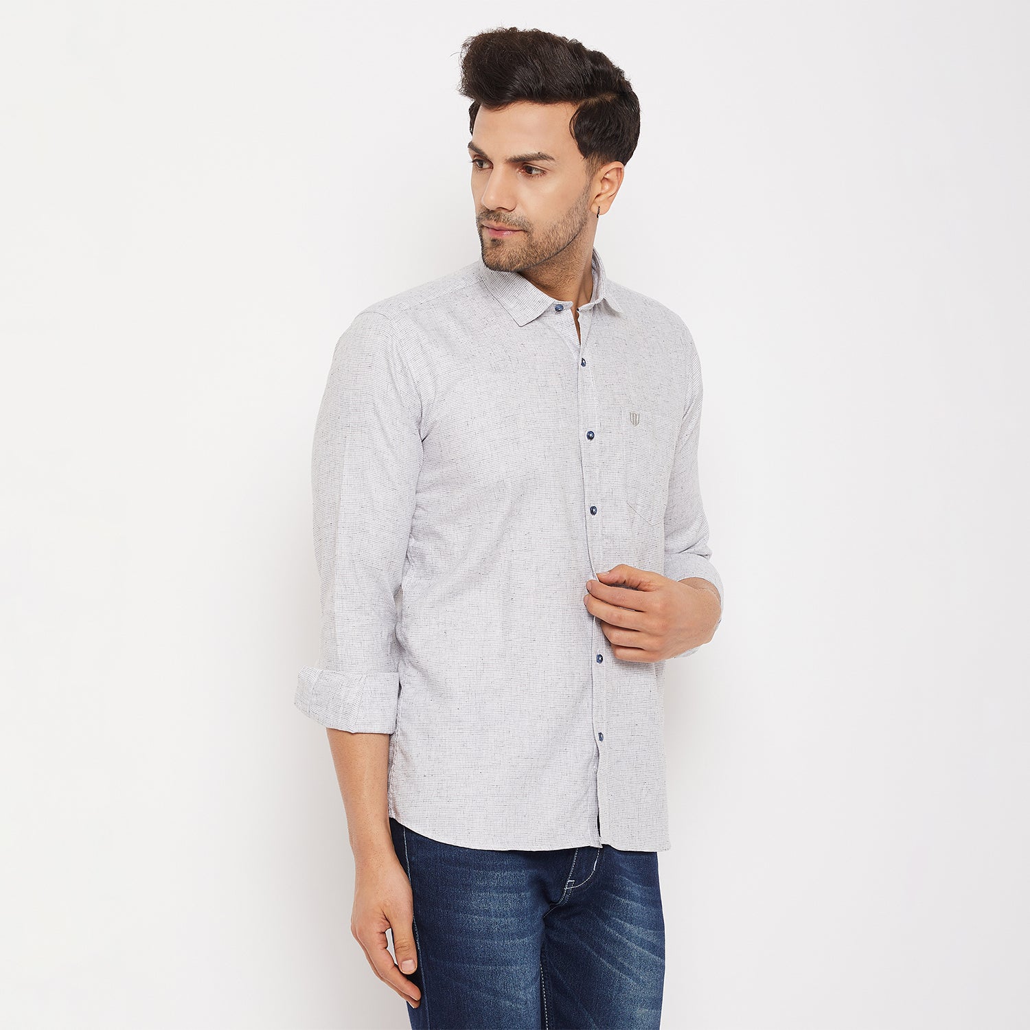 Duke Men Stardust Cotton Full Sleeve Shirt (SDO8PCDL)