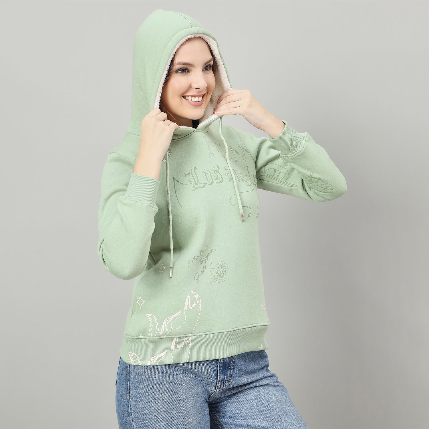 Duke Urban Women Hooded Regular Sweatshirt (LFX962)