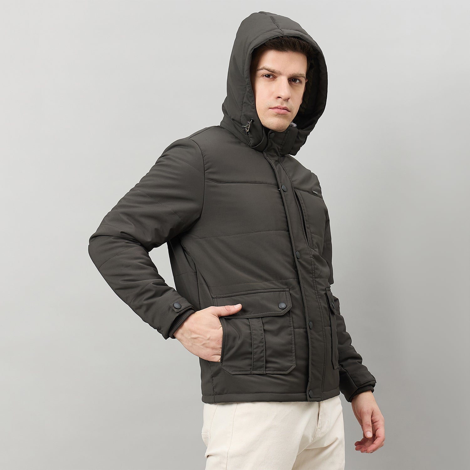Duke Urban Men Full Sleeve Regular Hooded Jacket (SDZ3219)