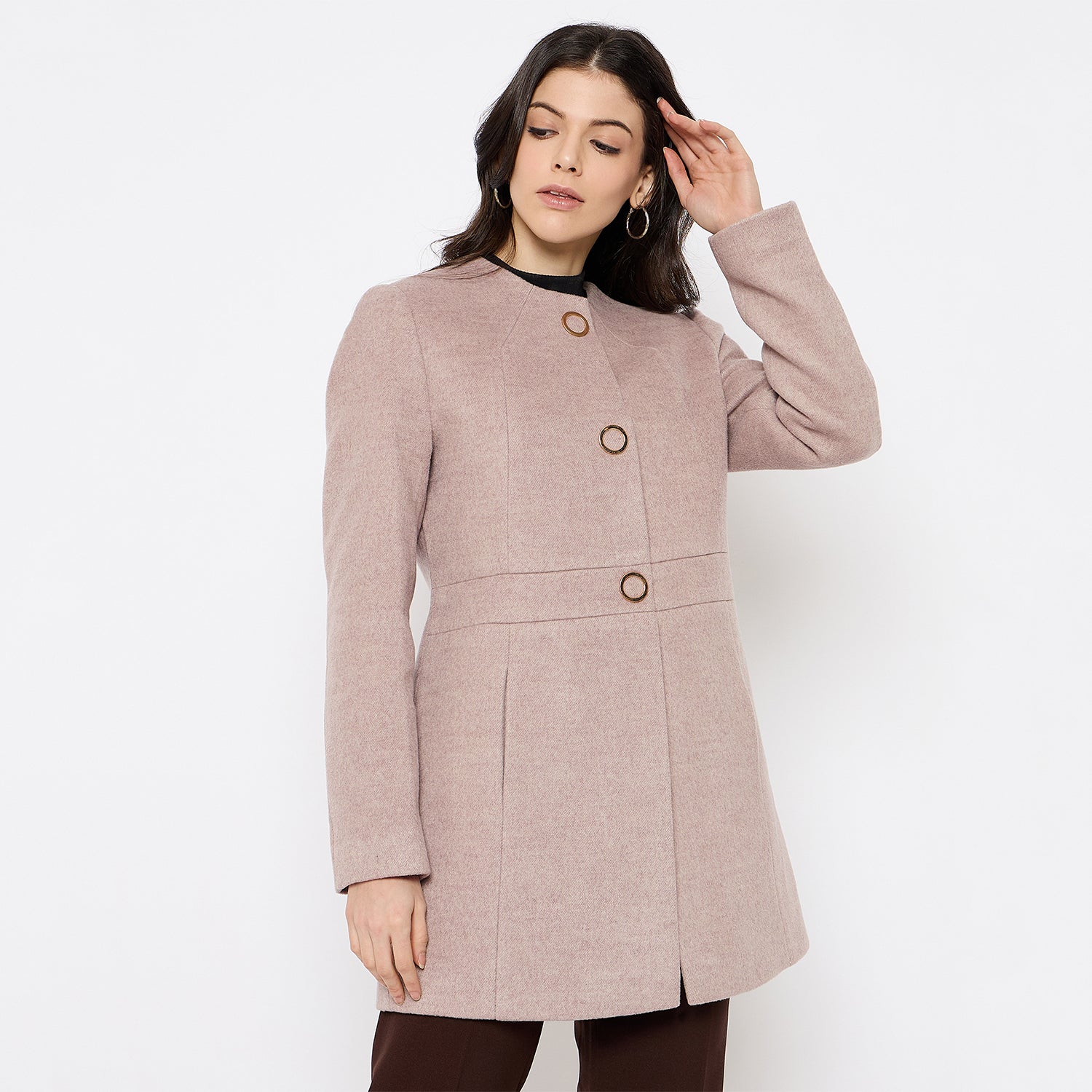 Duke Urban Women Full Sleeve Long Coat (SDZ4170C)