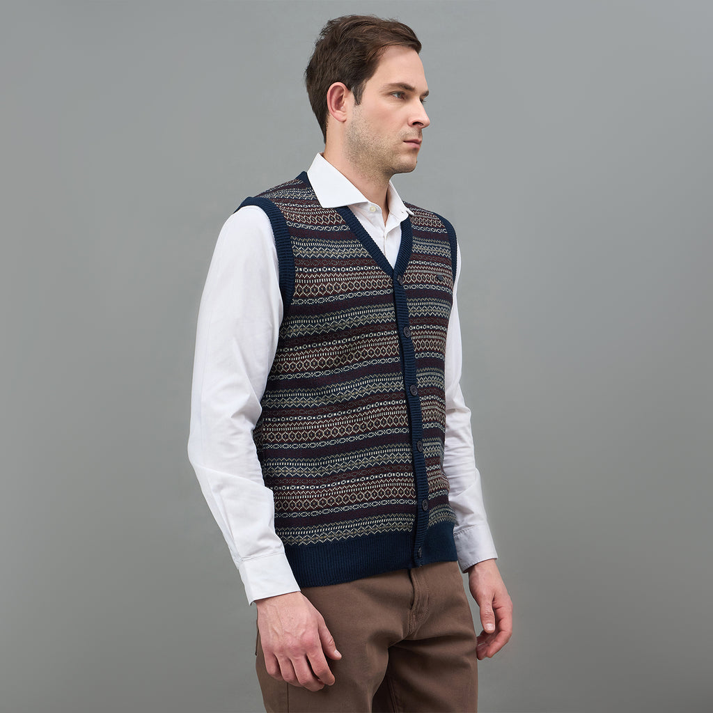 Duke Urban Men Sleeveless V Neck Sweater (SDS2160)