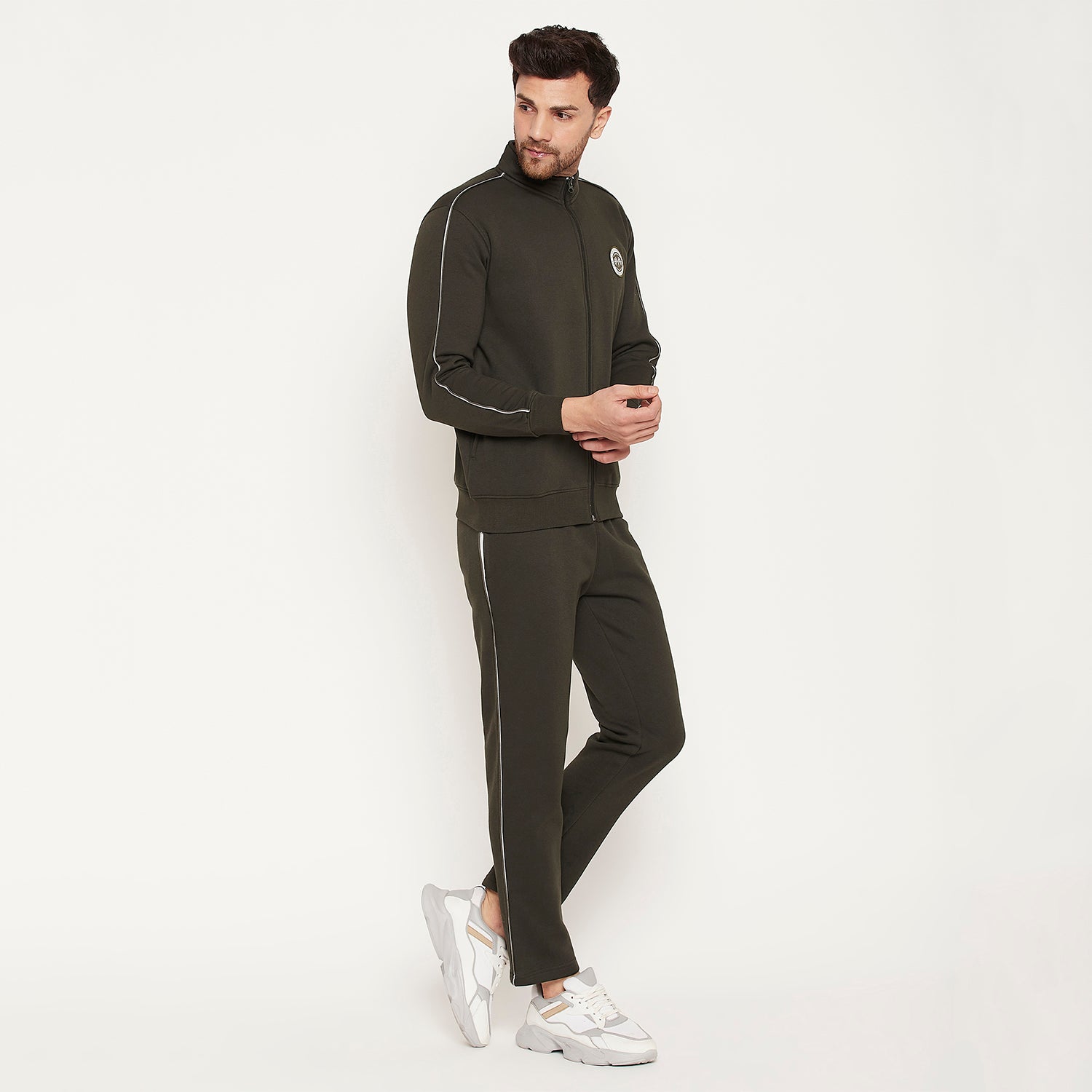 Duke Urban Men Solid Zipper Tracksuit (LF6030)