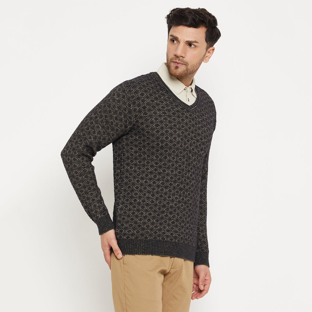 Duke Urban Men Full Sleeve V Neck Sweater (SDS2130)