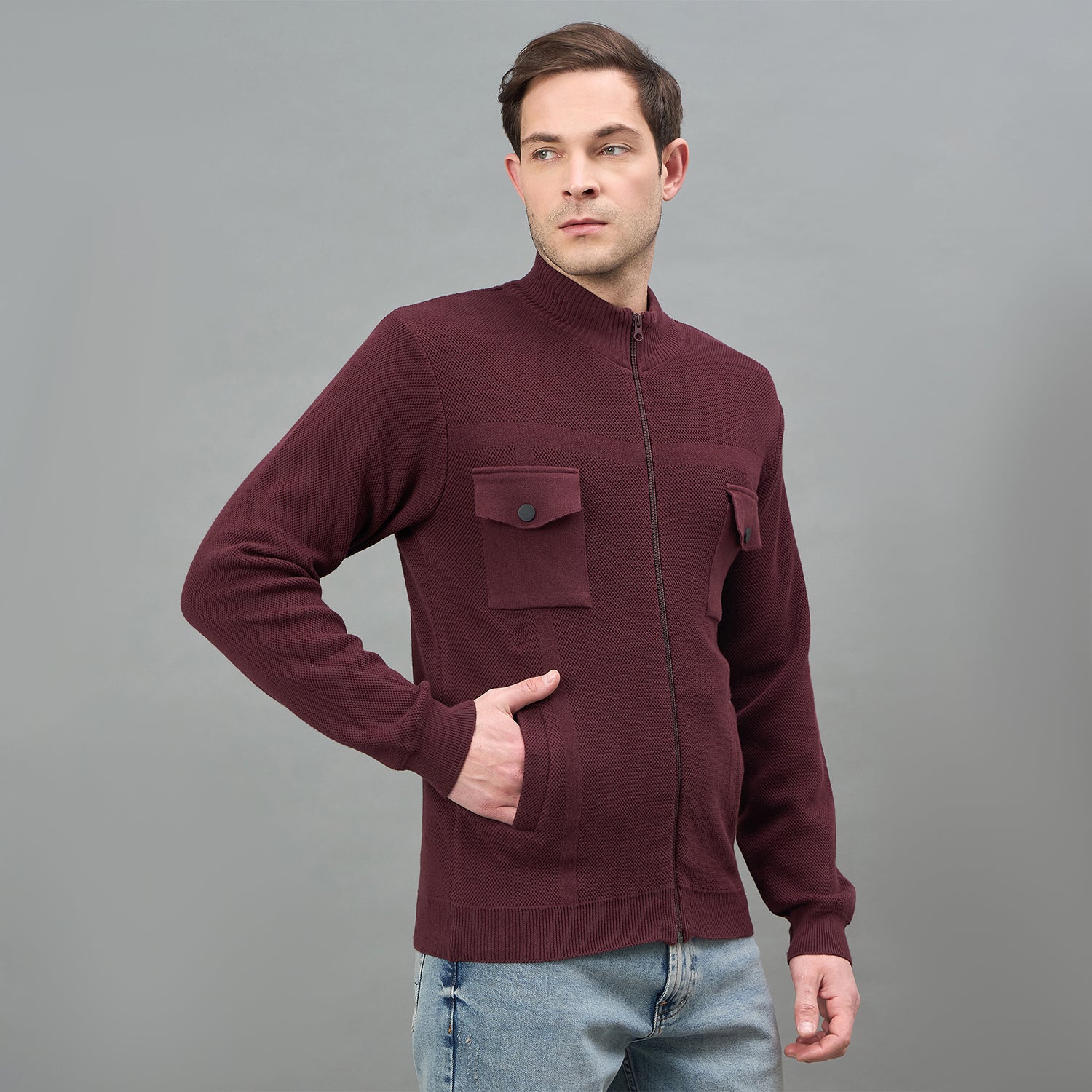 Duke Urban Men Full Sleeve Round Neck Regular Sweater (SDS2366)