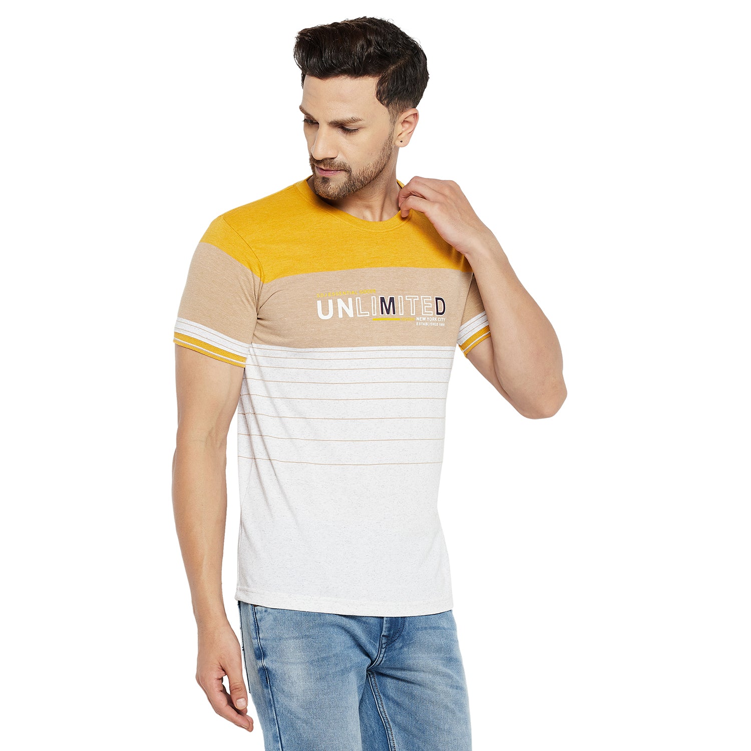 Duke Urban Men Half Sleeve Cotton T-shirt (LF5471)