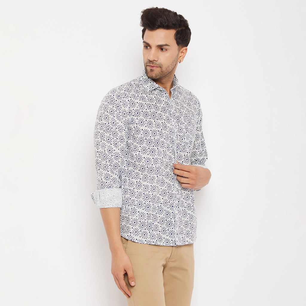 Duke Men Stardust Cotton Full Sleeve Shirt (SDO8988)