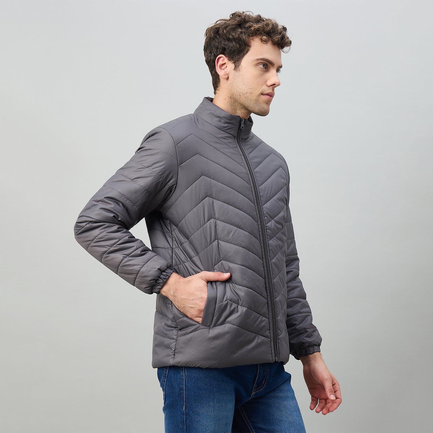 Duke Urban Men Full Sleeve Regular Puffer Jacket (OSDZ9494)