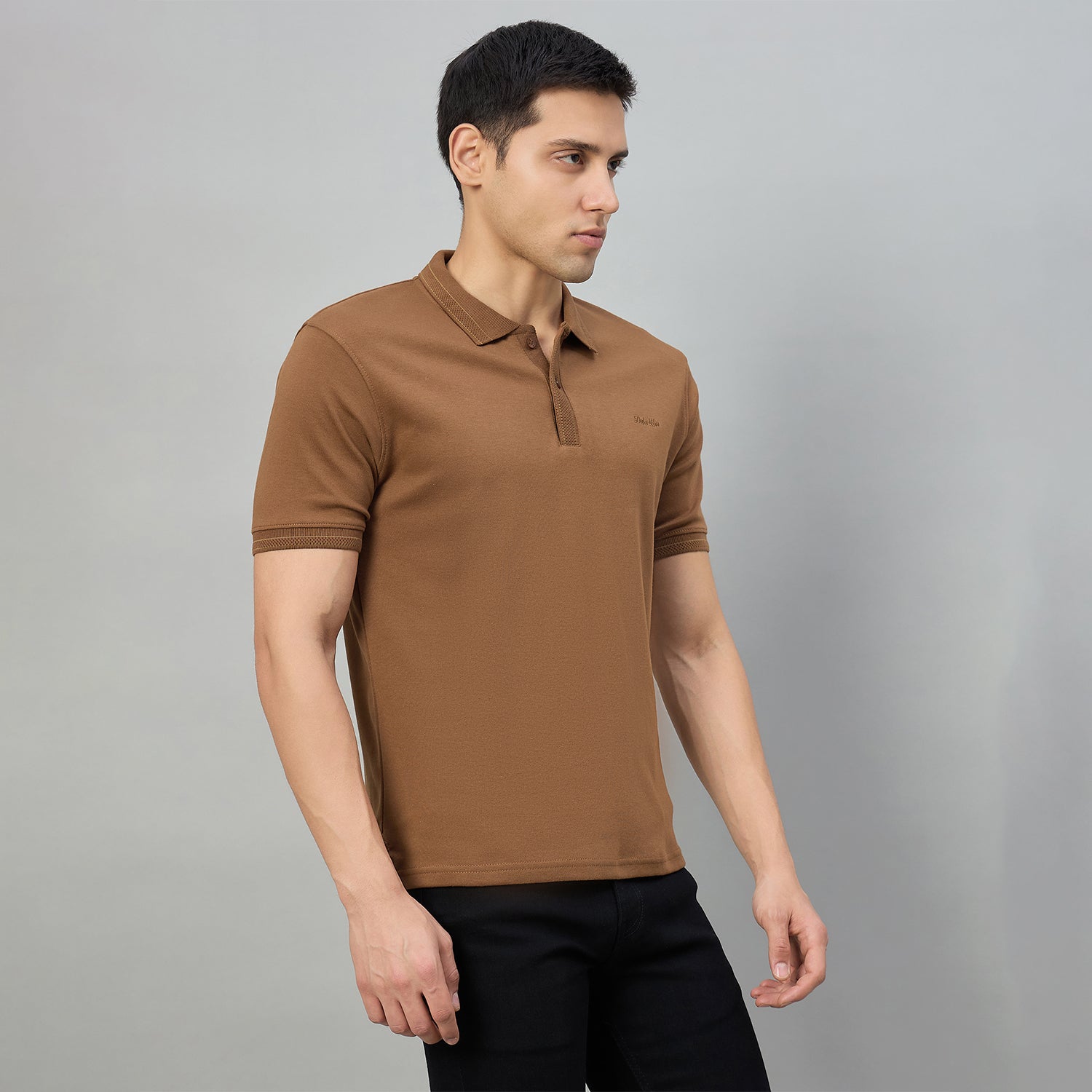Duke Men Half Sleeve Cotton Regualr Fit Casual T-shirt (LF7888)