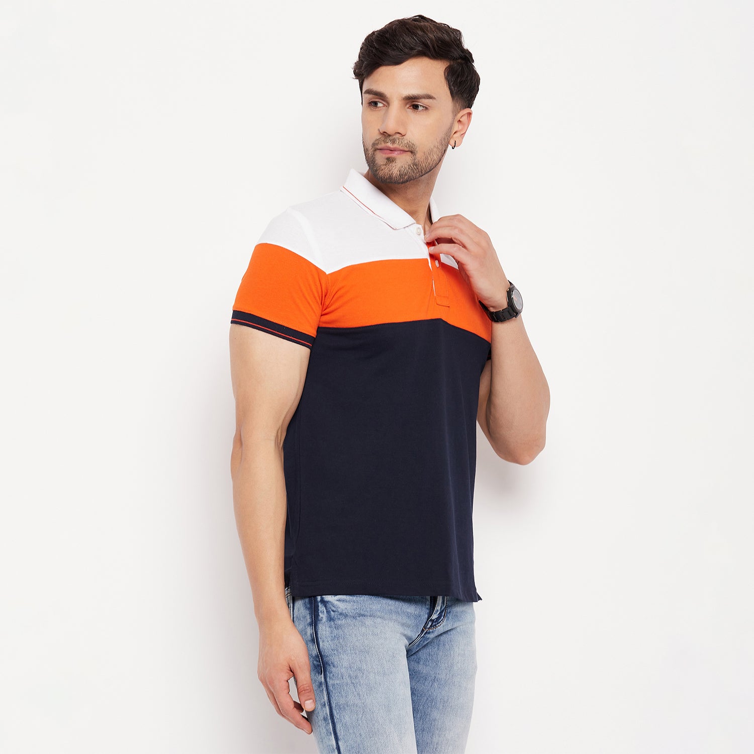 Duke Stardust Men Half Sleeve Polo Neck Cotton T-shirt (4036)