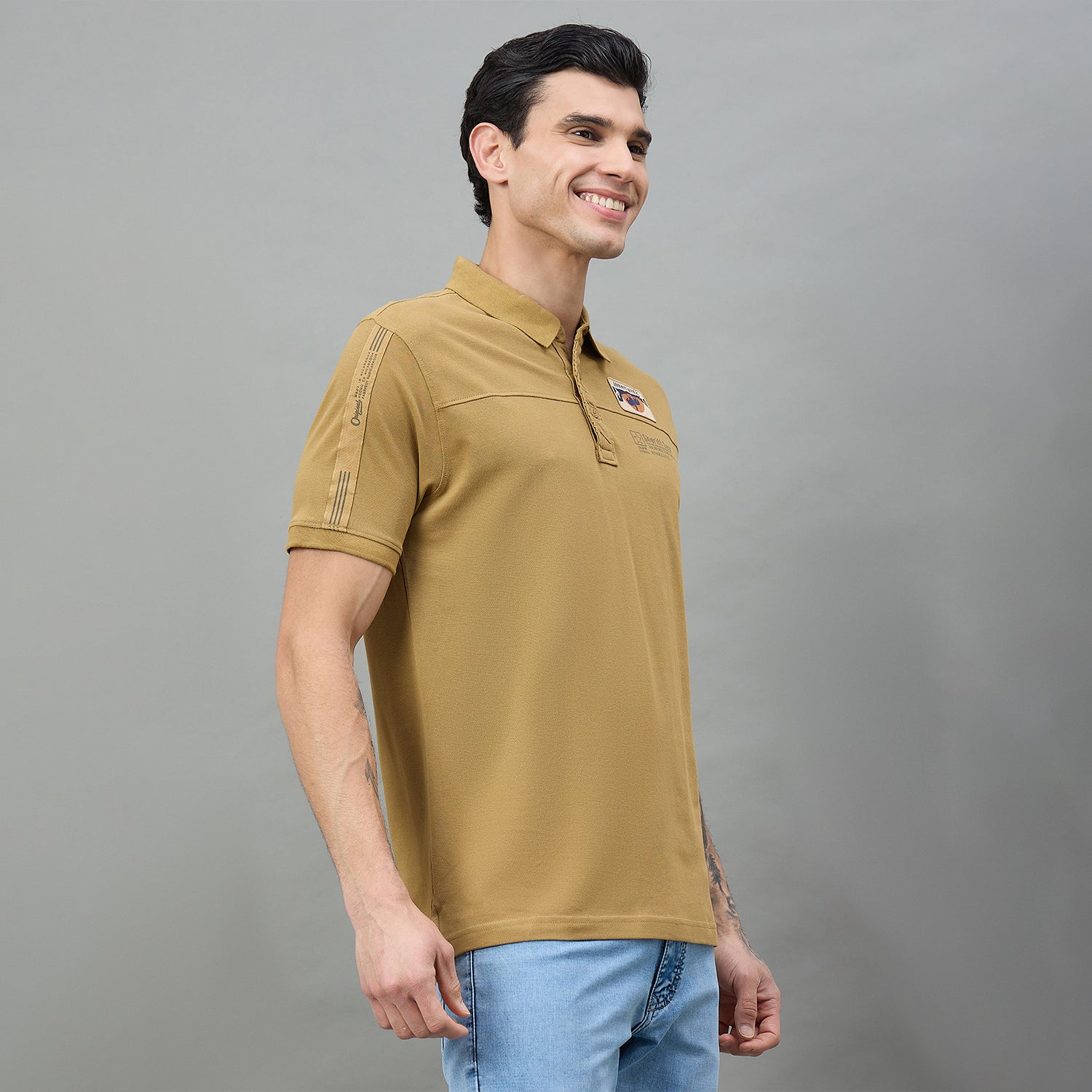Duke Urban Men Half Sleeve Printed Slim fit Polo T-Shirt (LF7679)