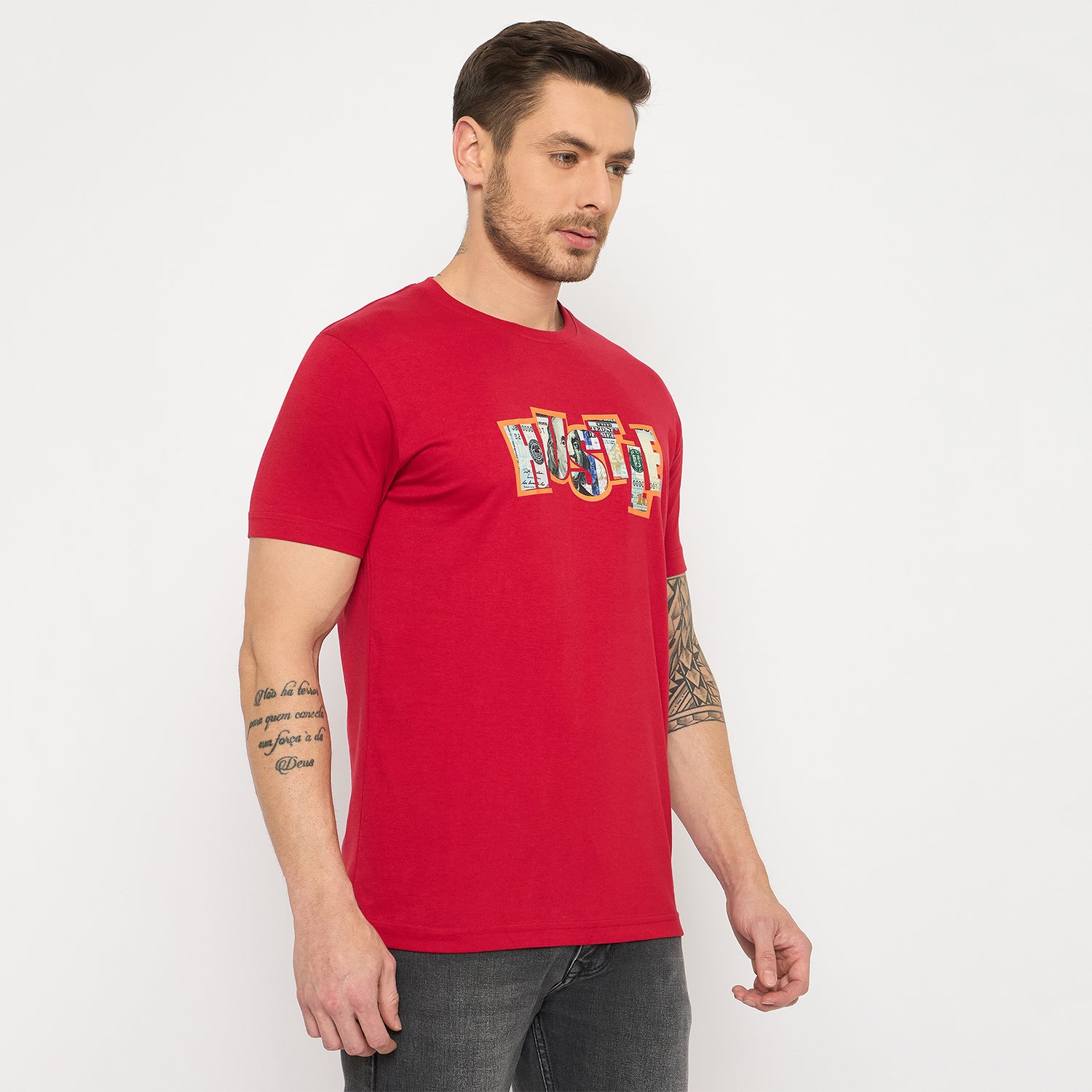 Duke Urban Men Half Sleeve Cotton Tshirt (LF7424)