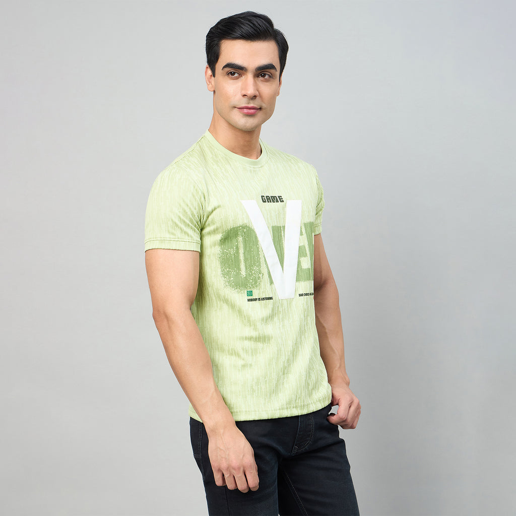 Duke Men Half Sleeve Cotton Smart Fit Casual T-shirt (LF7984)