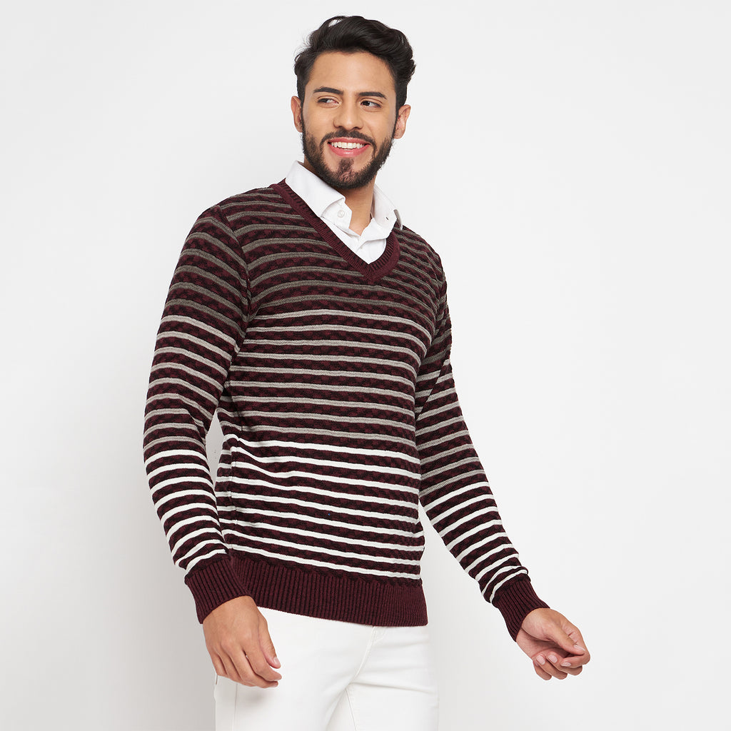 Duke Urban Men Full Sleeve V Neck Sweater (SDS2058)