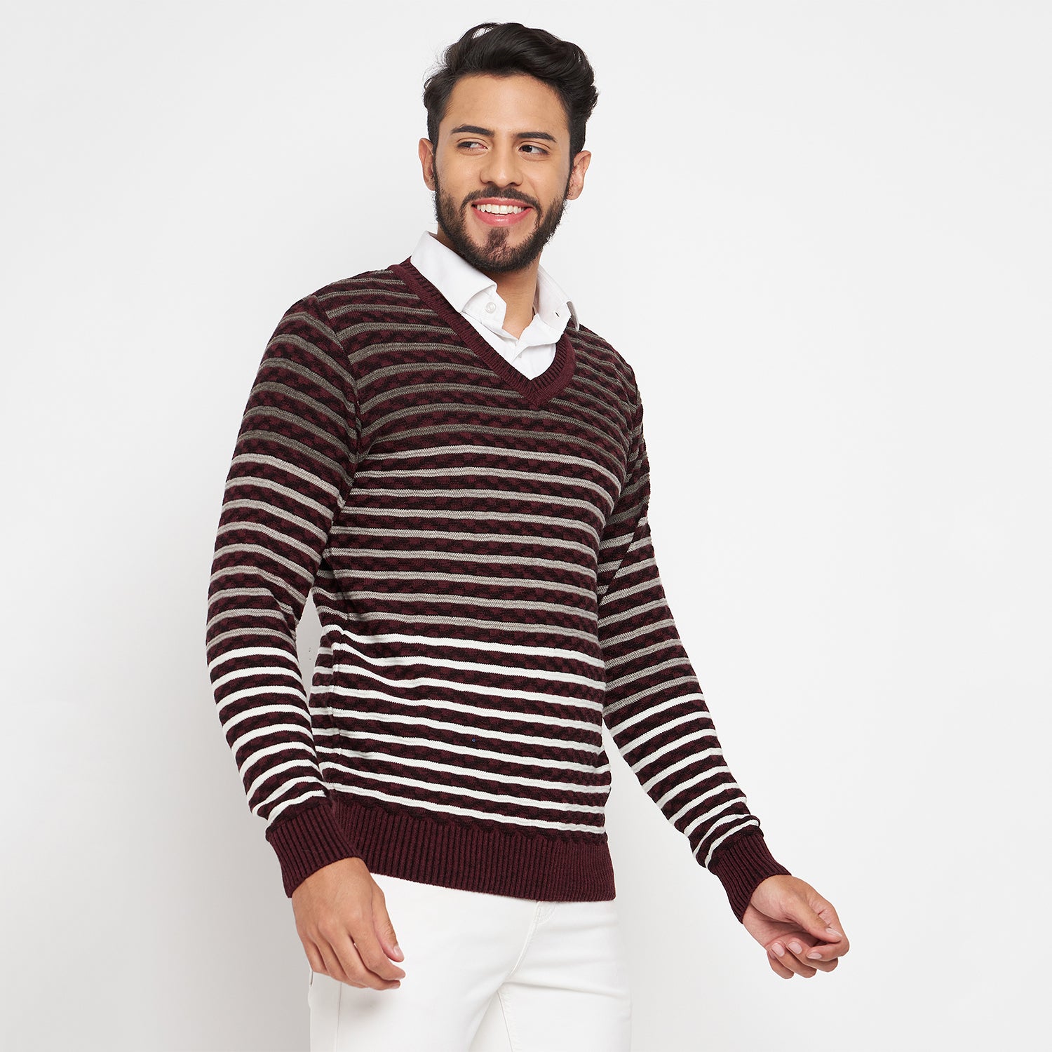 Duke Urban Men Full Sleeve V Neck Sweater (SDS2058)