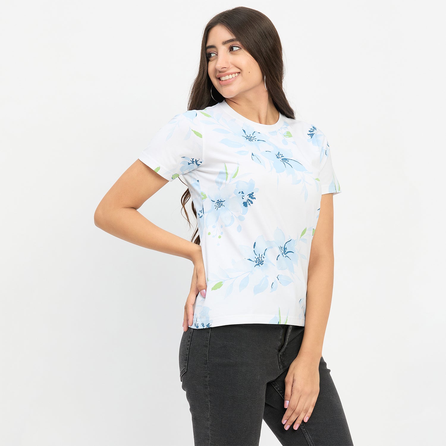 Duke Urban Women Half Sleeve Round Neck Top (LFX3287)