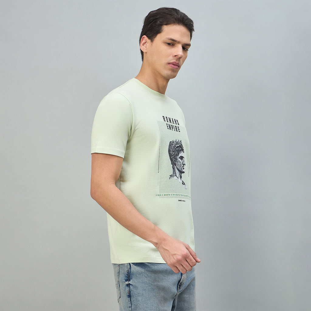 Duke Urban Men Graphic Print Half Sleeve Round Neck Casual Tshirt (LF7504)