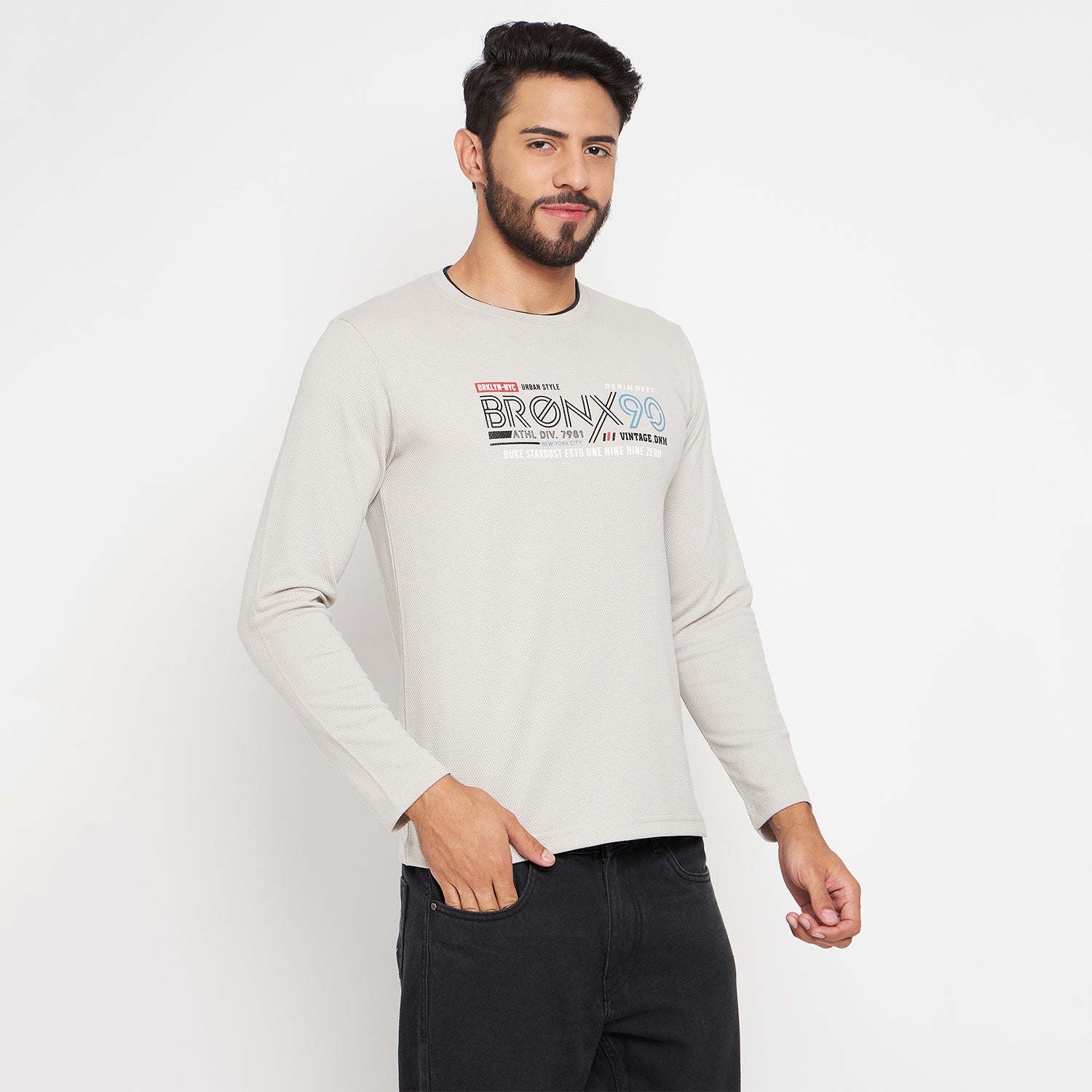 Duke Stardust Men Round Neck Full Sleeve Cotton T-shirt (LF3961)